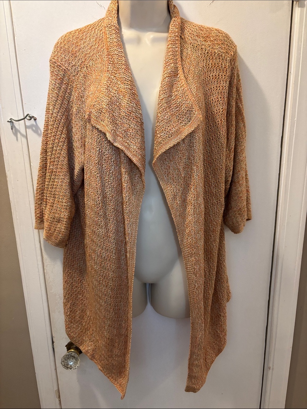 Marisa Christina Woman 1X Open-Front Lightweight Knit Cardigan 36-158